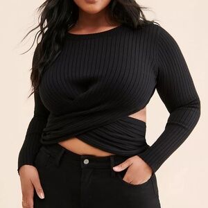 4th & Reckless Frederick Cross-Front Sweater